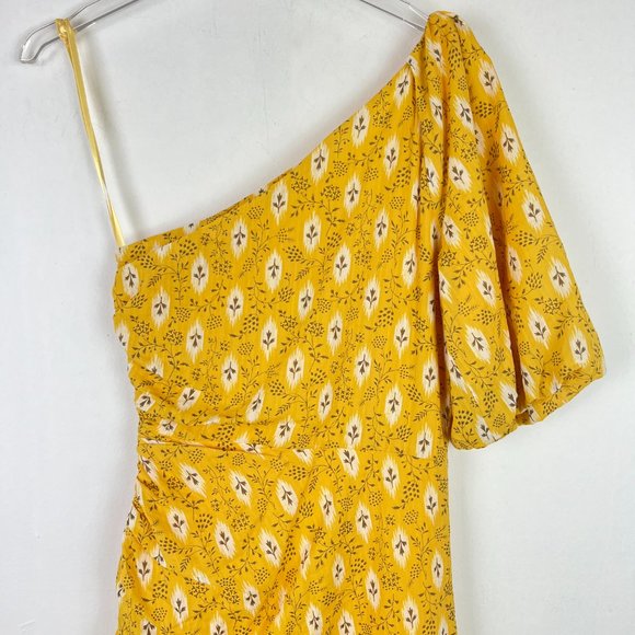 NWT Veronica Beard Virginia Dress One Shoulder Sun Multi Yellow Size 0 NEW $798 - Picture 14 of 16